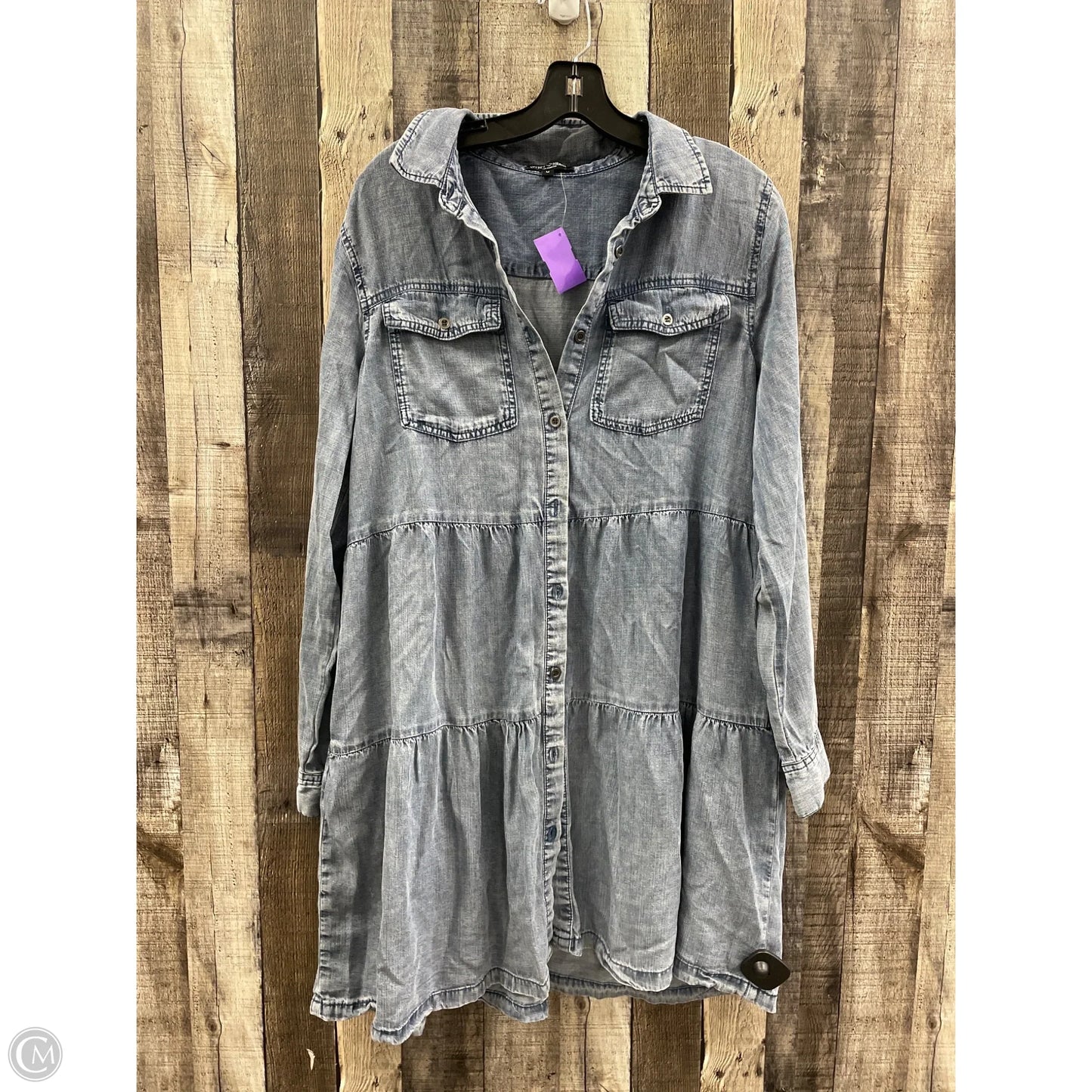 Dress Casual Midi By Velvet Heart In Blue Denim, Size: M