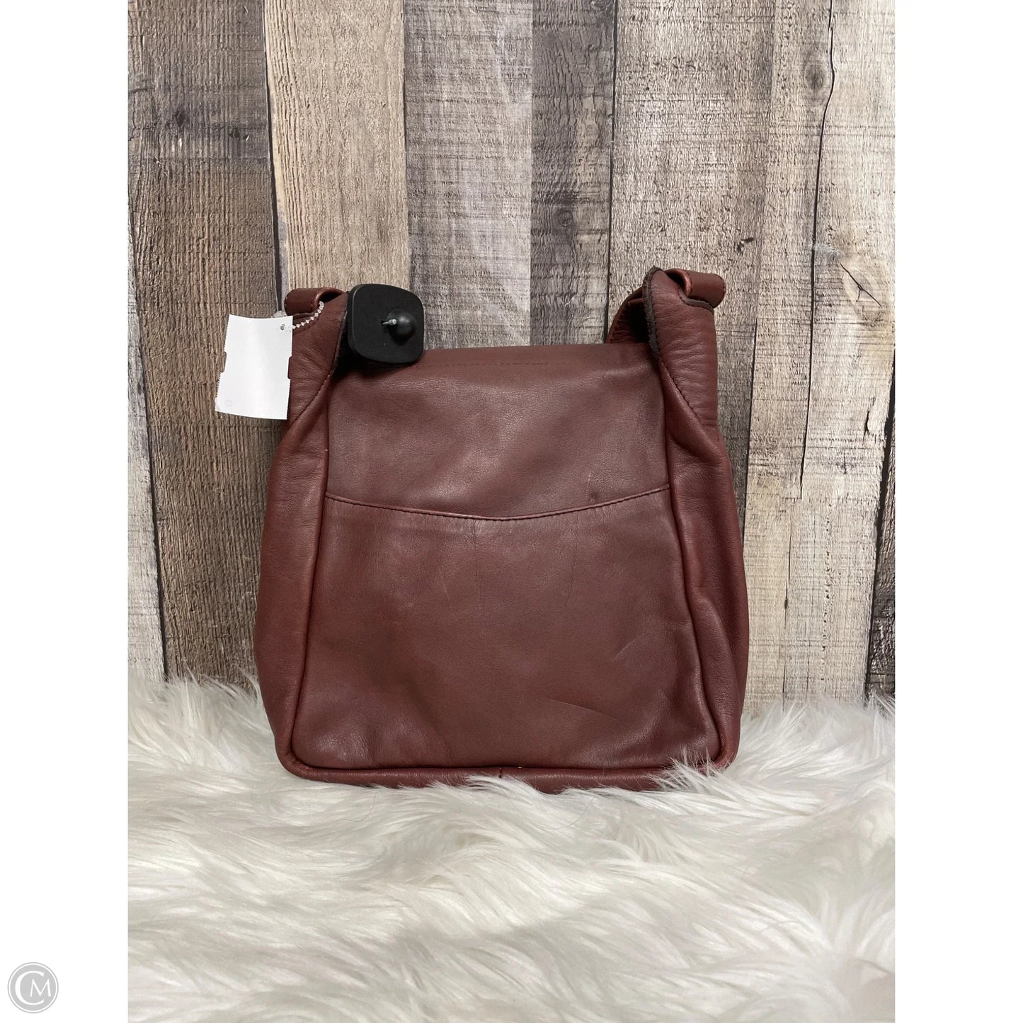 Handbag Leather By Cme, Size: Medium