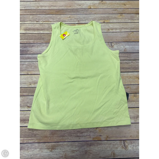Top Sleeveless By Chicos In Green, Size: Xl