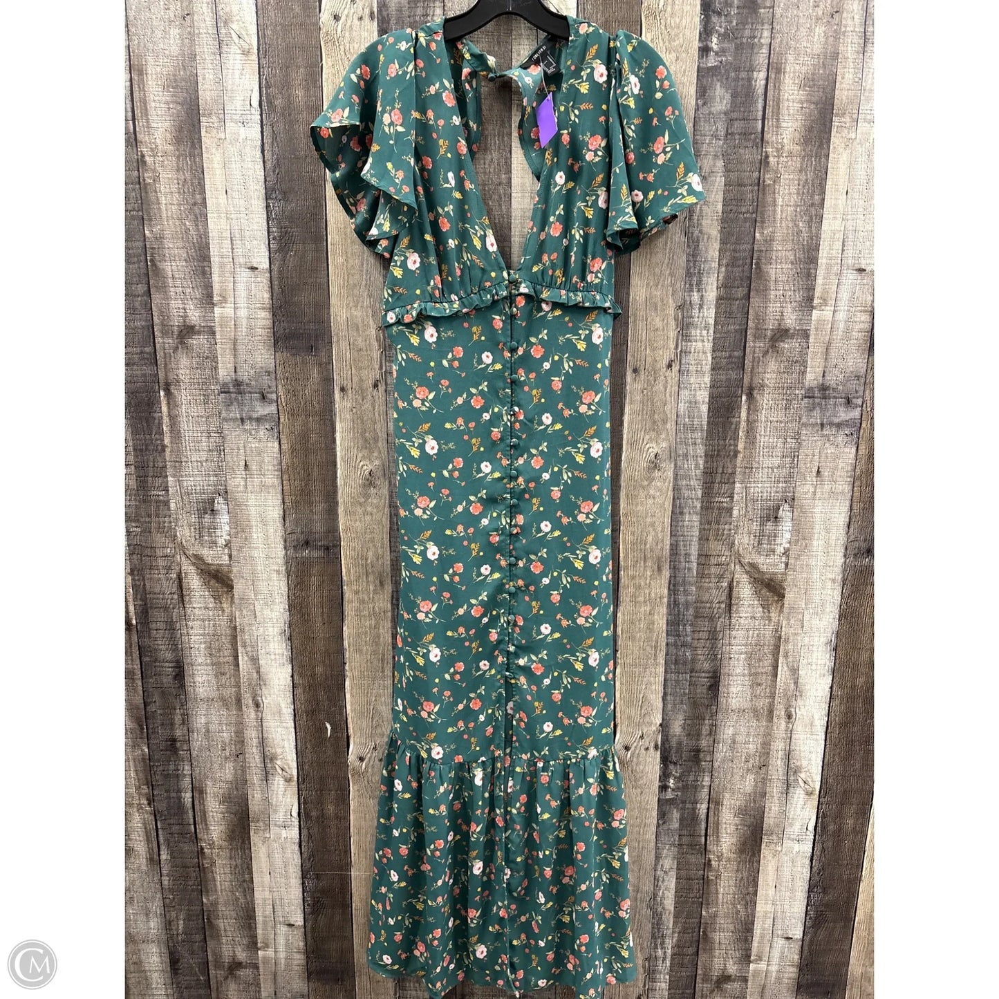 Dress Casual Maxi By Forever 21 In Green, Size: M