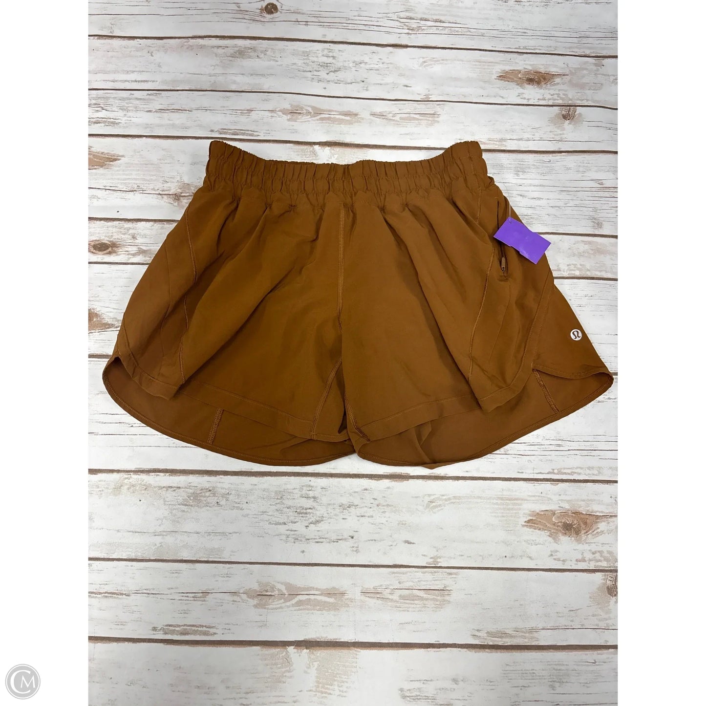Athletic Shorts By Lululemon In Brown, Size: 8