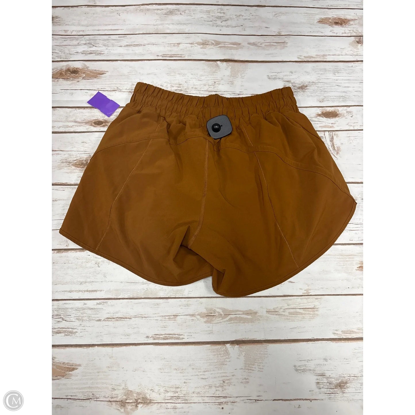 Athletic Shorts By Lululemon In Brown, Size: 8