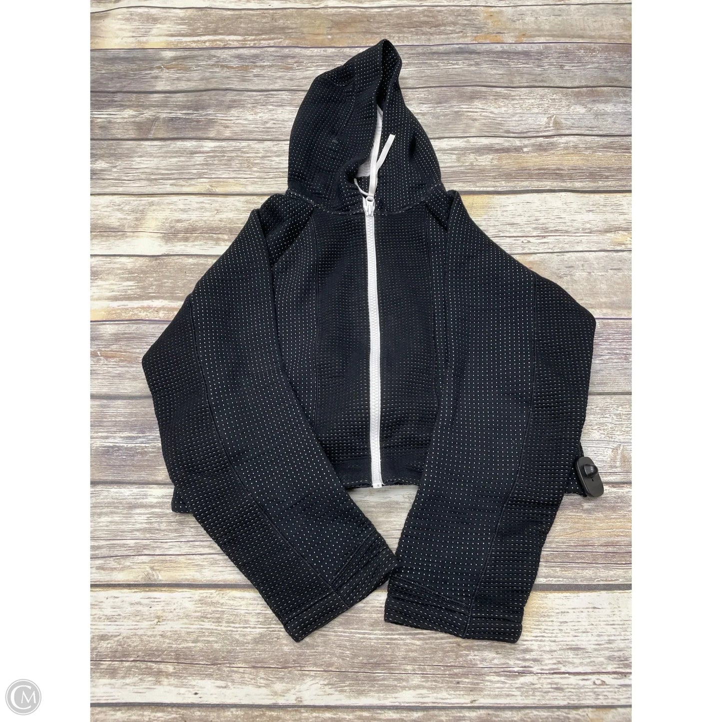 Athletic Sweatshirt Hoodie By Nike In Black, Size: S