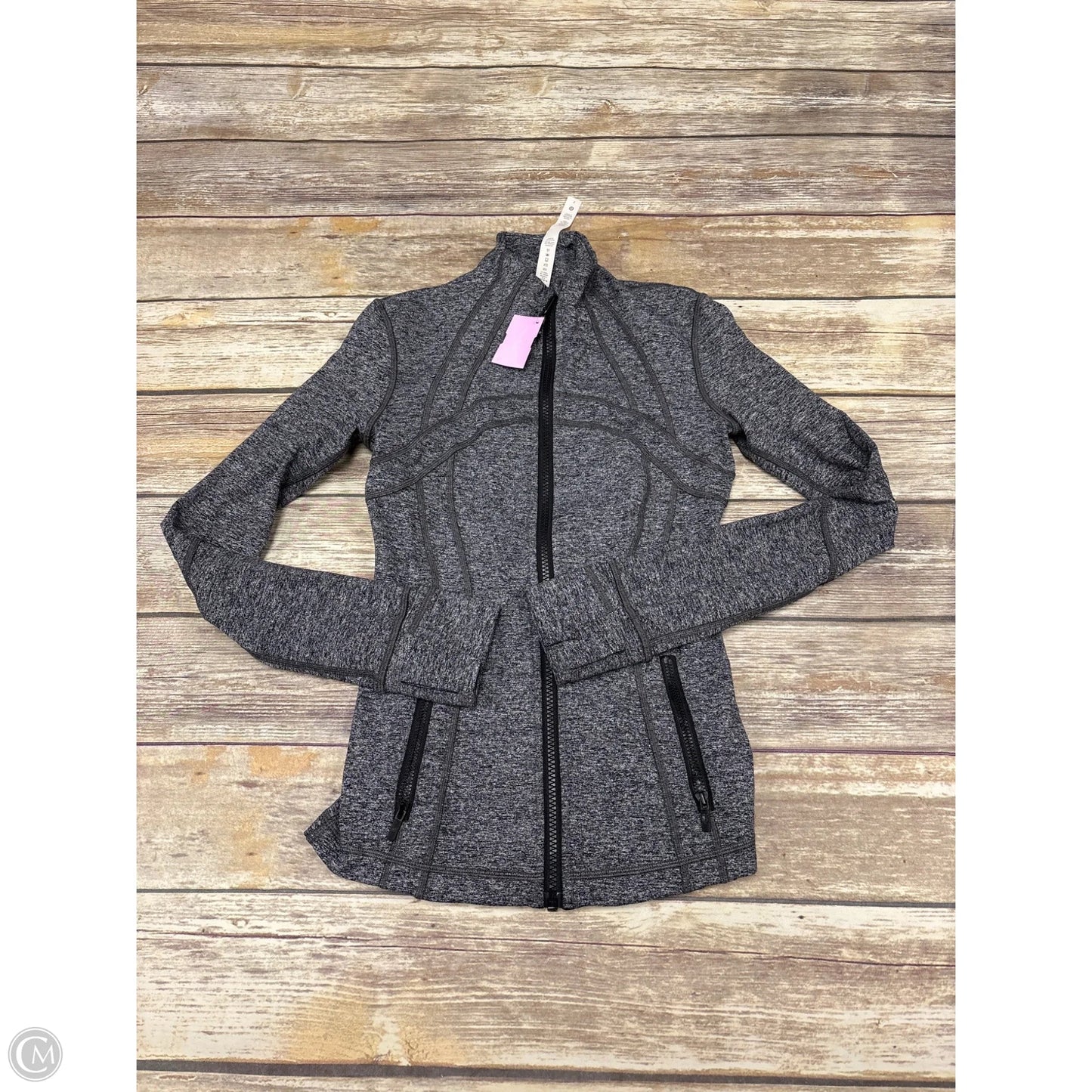 Athletic Jacket By Lululemon In Grey, Size: 2