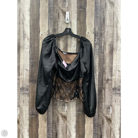 Top Long Sleeve By Arula In Black, Size: Xl