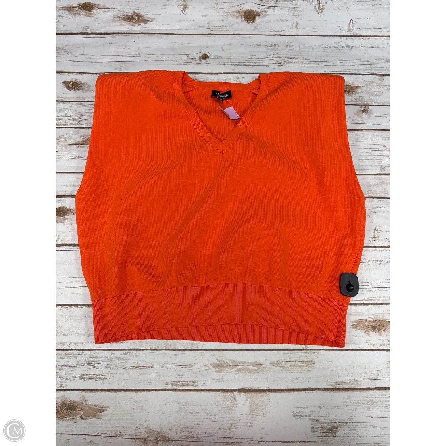 Top Sleeveless By Express In Orange, Size: Xl