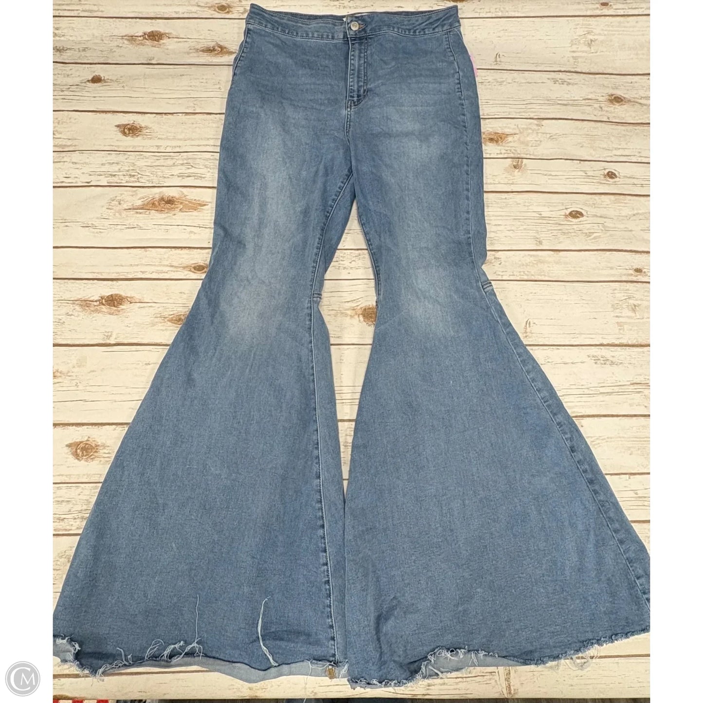 Jeans Flared By We The Free In Blue Denim, Size: 16