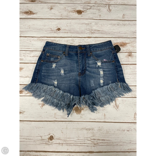 Shorts By Elan In Blue Denim, Size: S