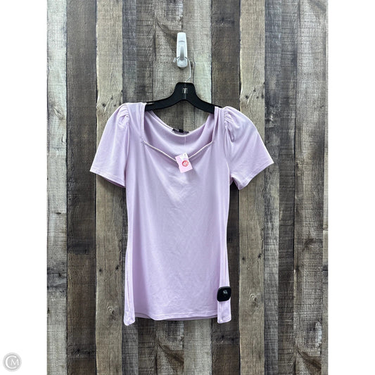 Top Short Sleeve By Express In Purple, Size: S