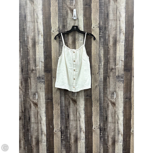 Top Sleeveless By Arizona In White, Size: S