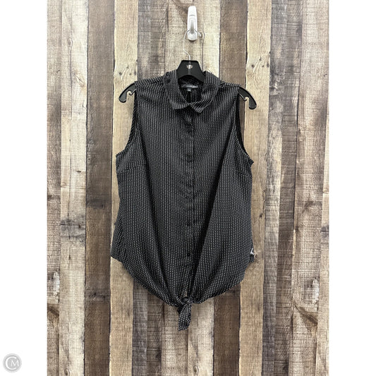 Top Sleeveless By Adrianna Papell In Black, Size: L