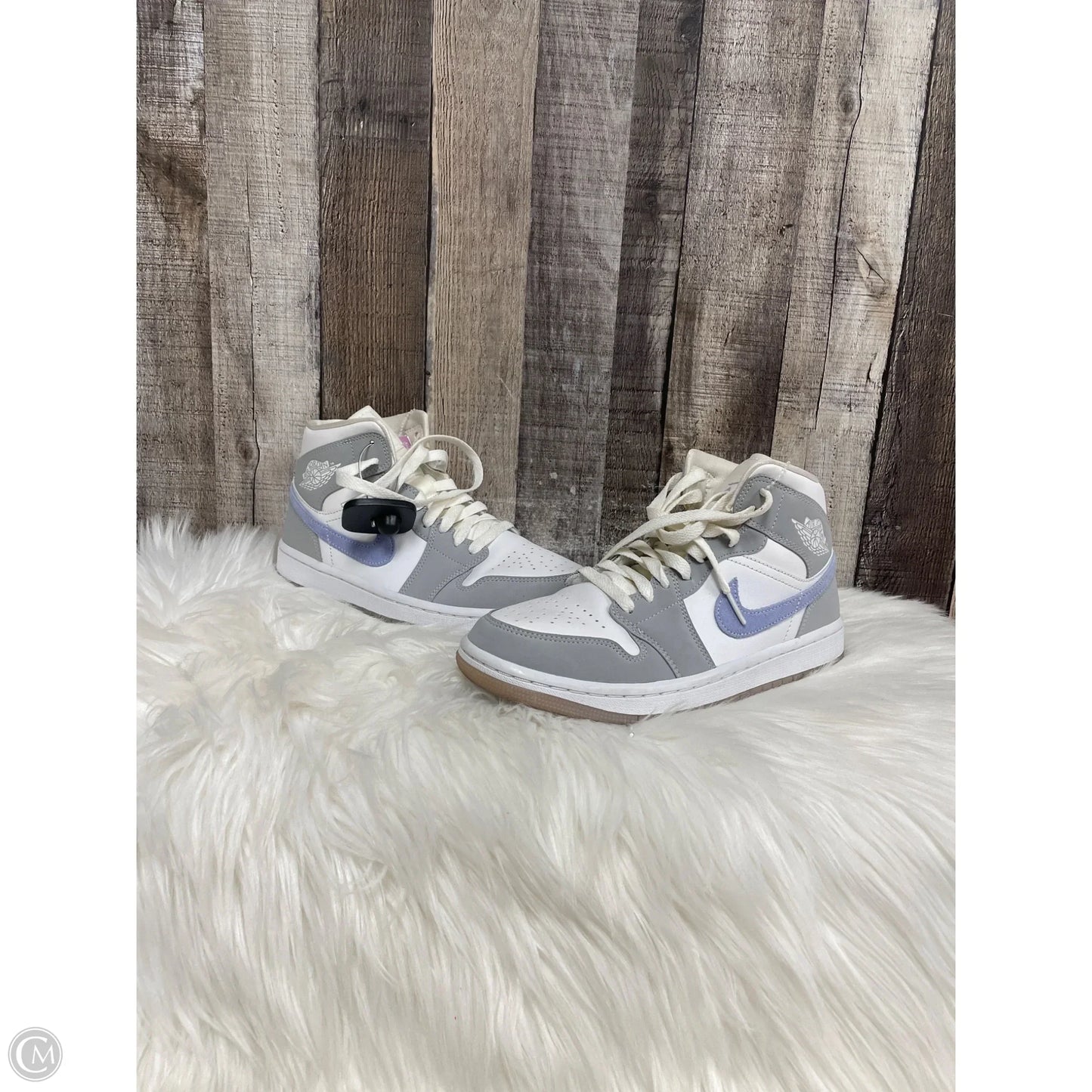 Shoes Luxury Designer By Jordan In Blue & Grey, Size: 8