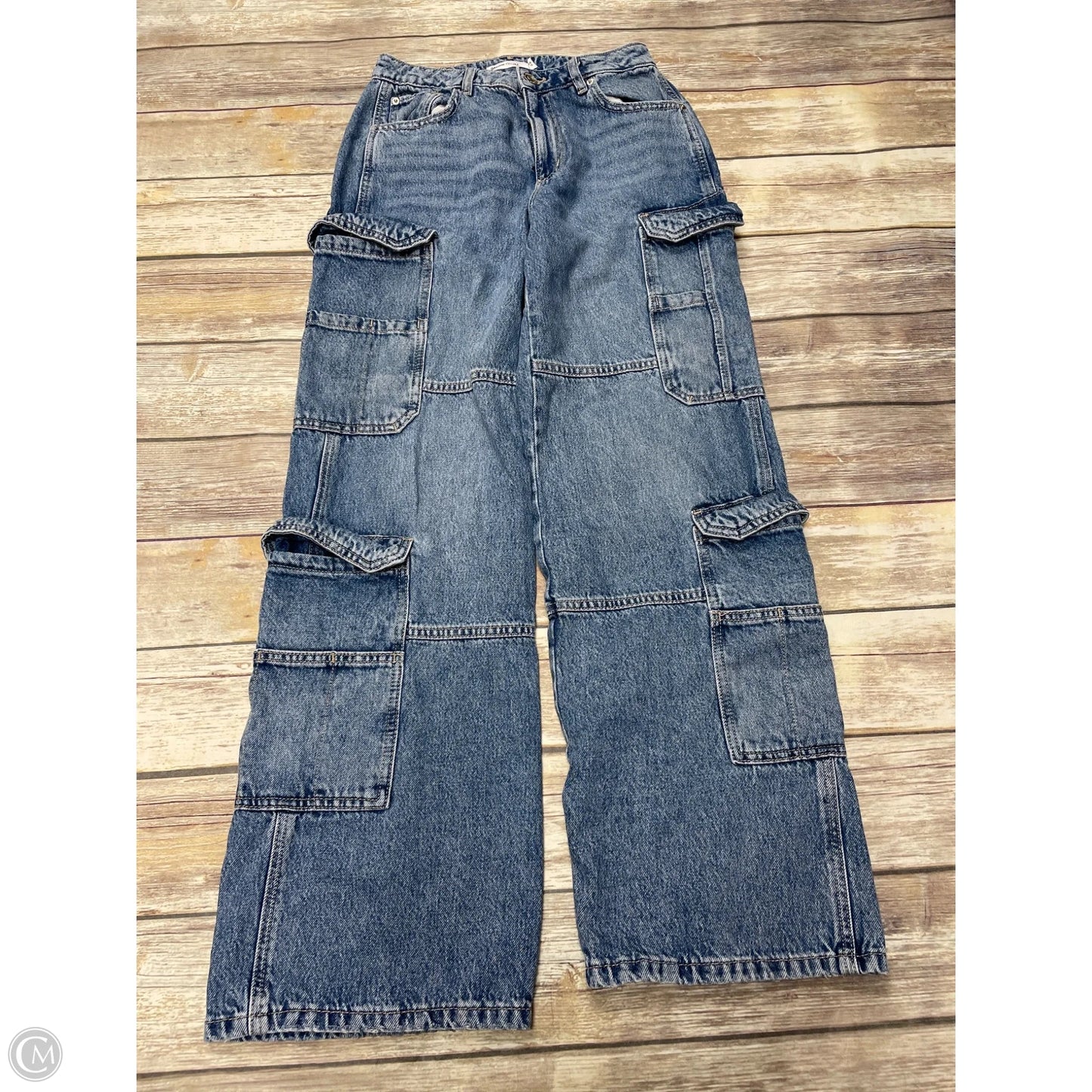 Jeans Wide Leg By Garage In Blue Denim, Size: 4