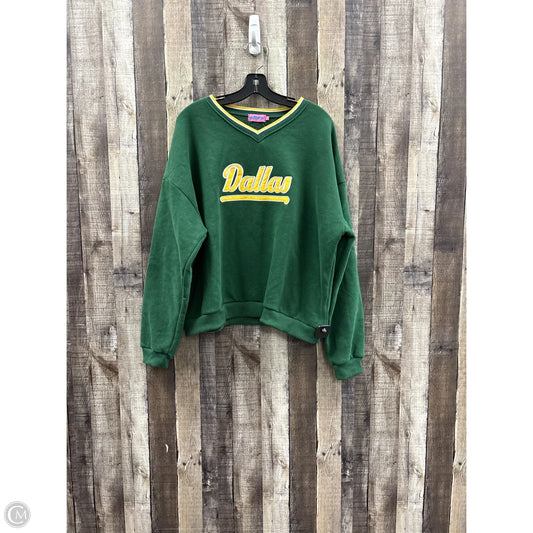 Sweatshirt Crewneck By Edikted In Green, Size: Xl