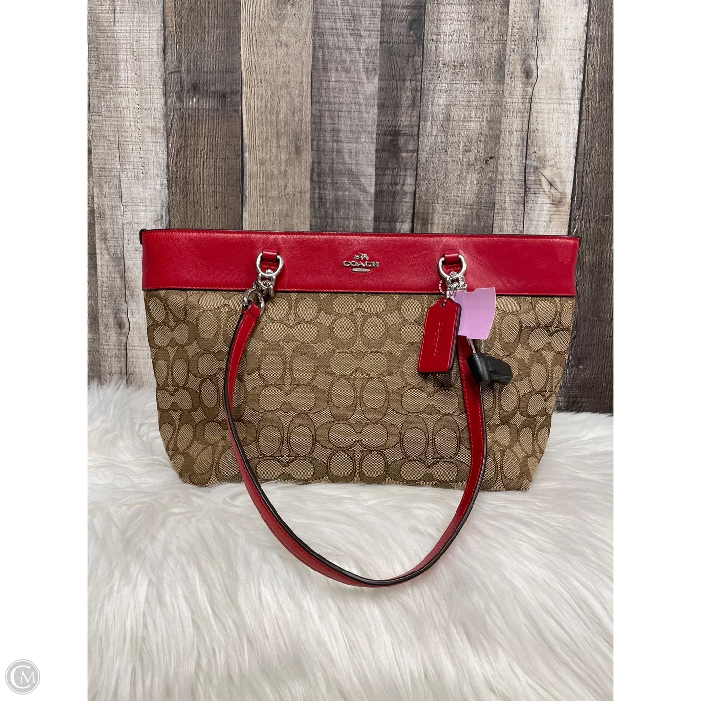 Handbag Designer By Coach, Size: Medium