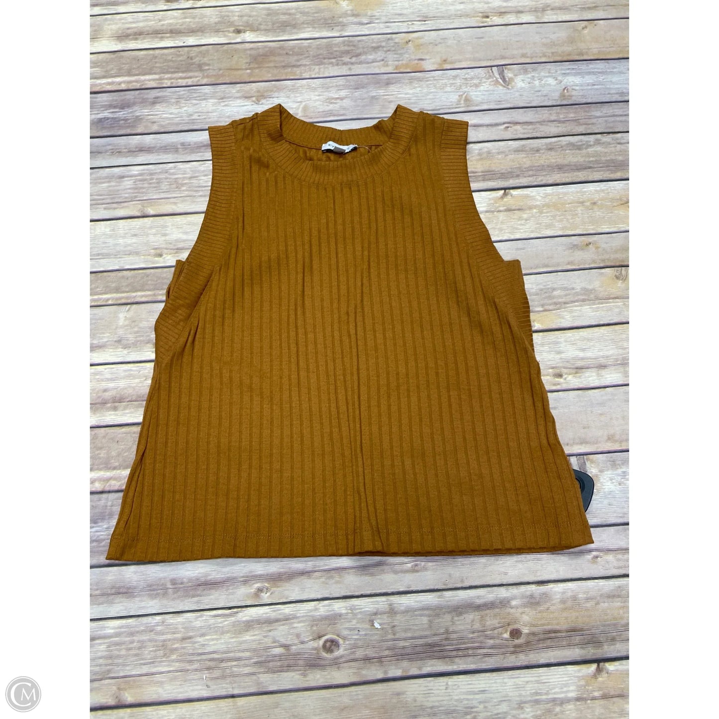 Top Sleeveless By Evereve In Brown, Size: L