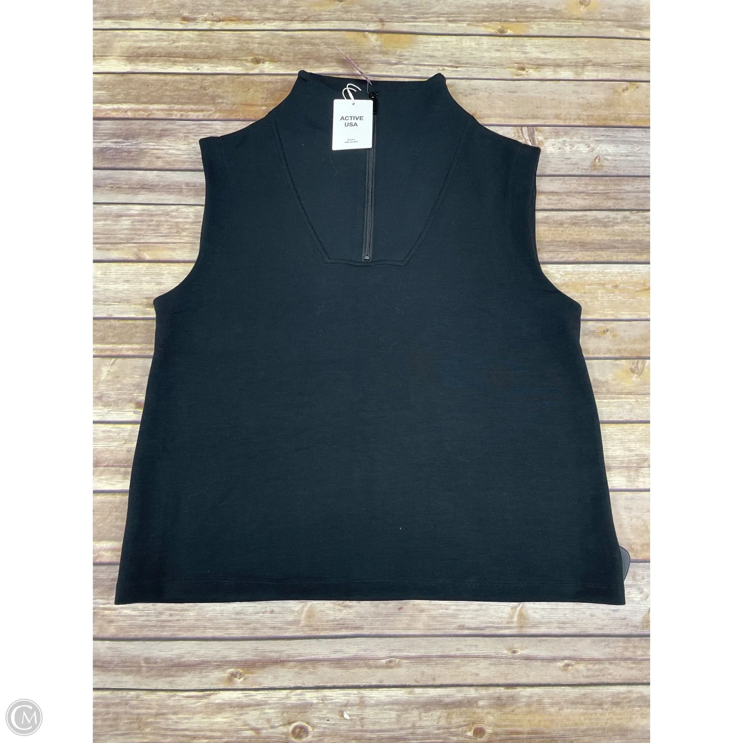Athletic Tank Top By Active Usa In Black, Size: L