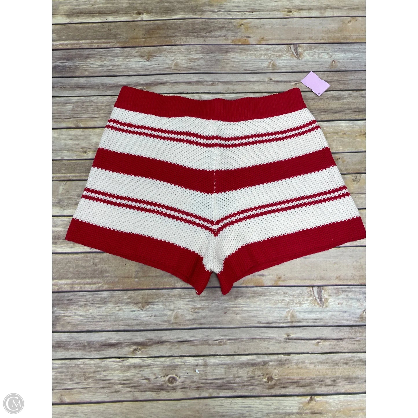 Shorts Set By Le Lis In Cream & Red, Size: L