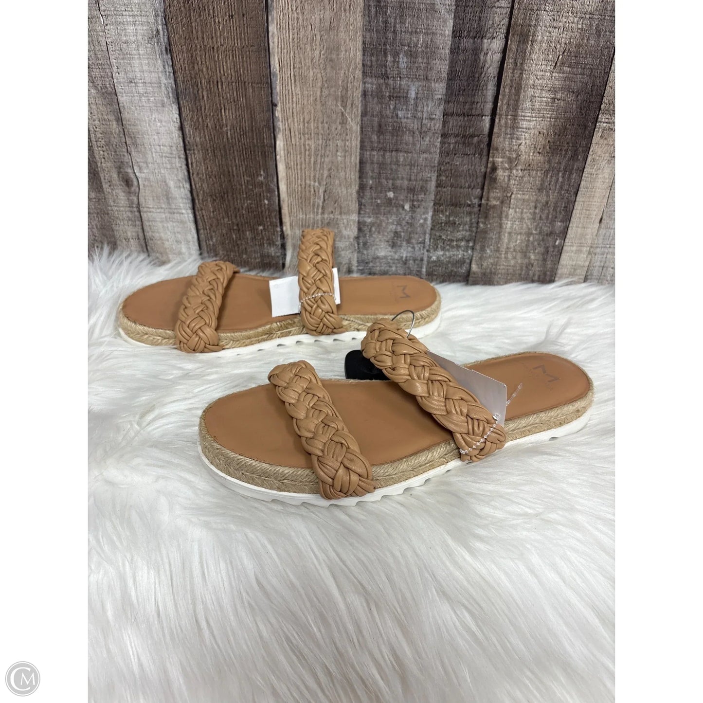 Sandals Flats By Marc Fisher In Brown, Size: 9.5