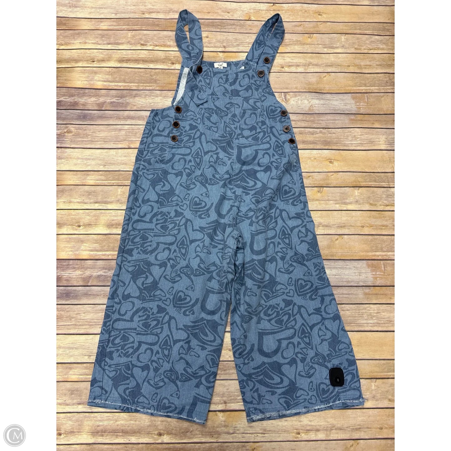 Overalls By Easel In Blue Denim, Size: S