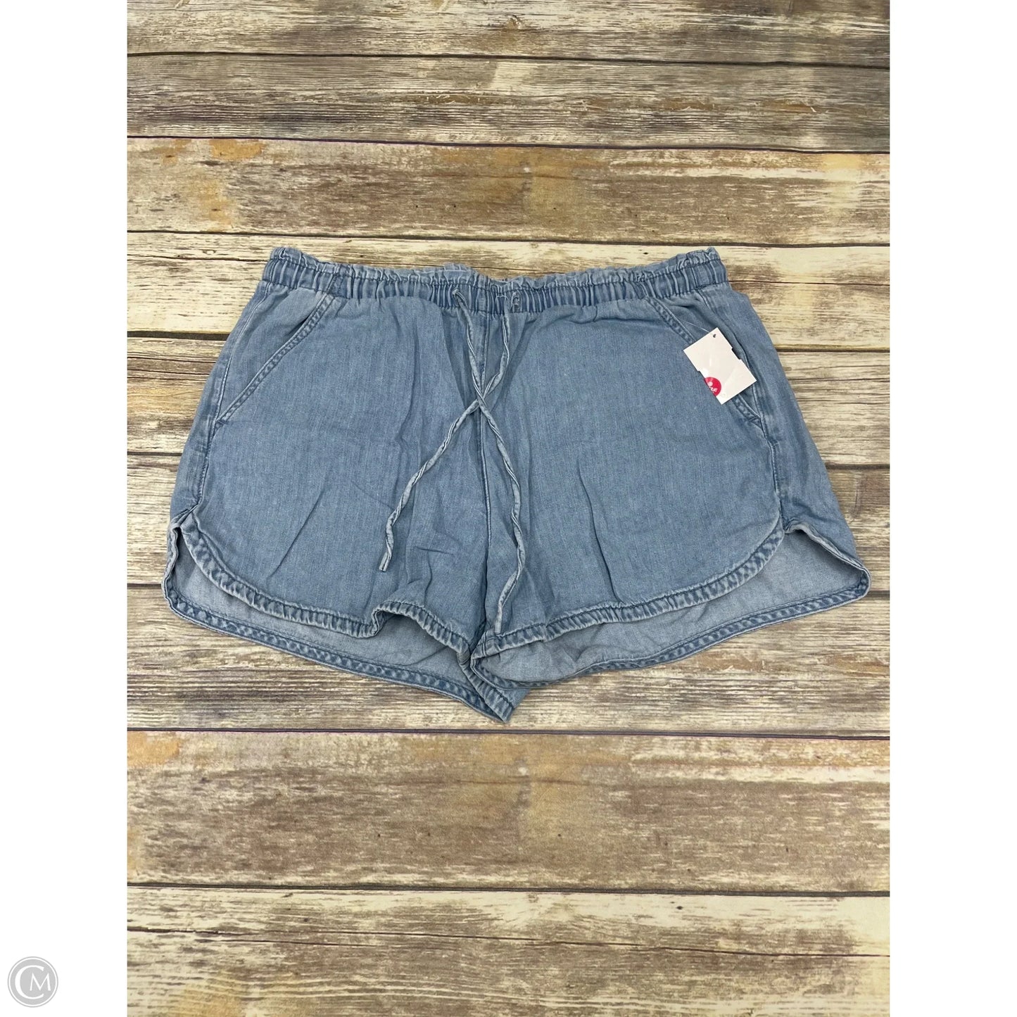 Shorts By American Eagle In Blue Denim, Size: L
