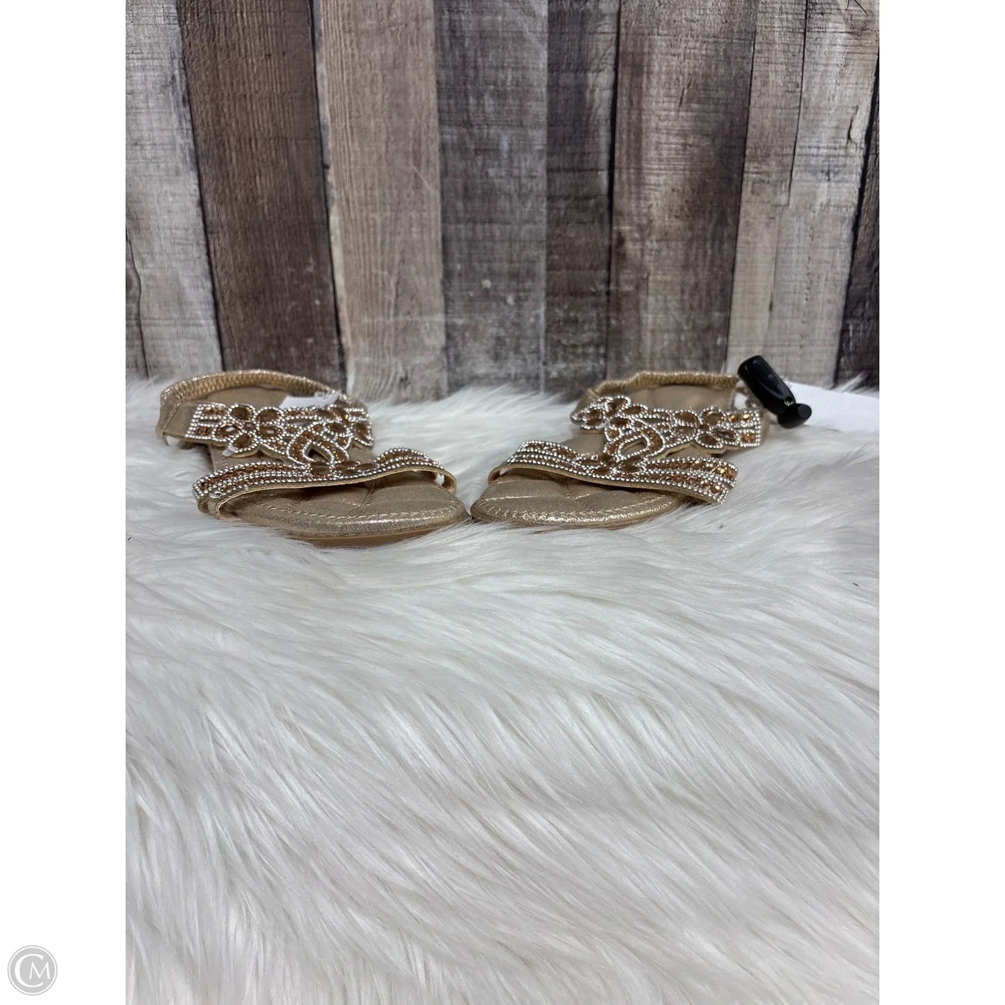 Sandals Flats By Cme In Gold, Size: 11