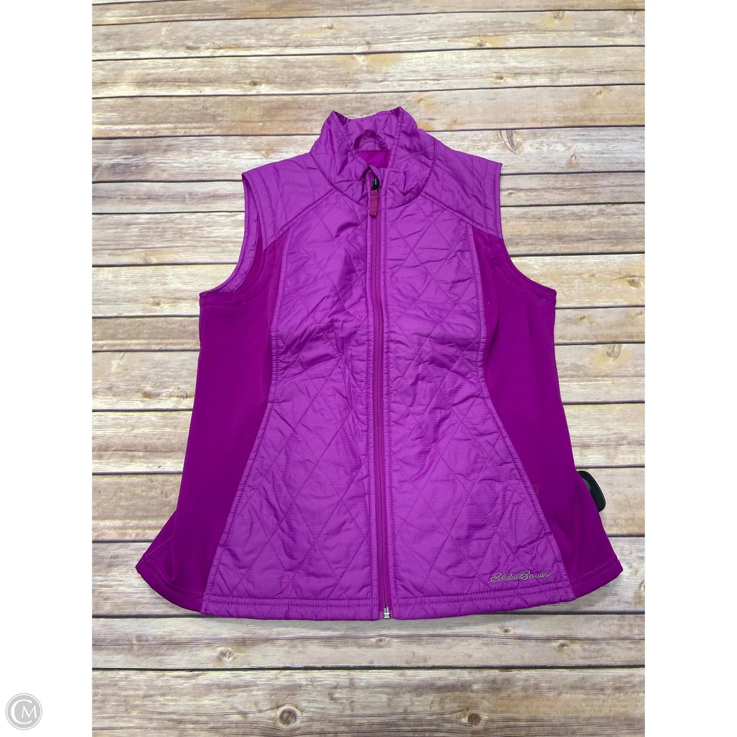 Vest Puffer & Quilted By Eddie Bauer In Purple, Size: M