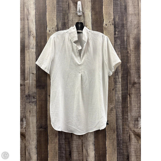 Top Short Sleeve By Hilary Radley In White, Size: S