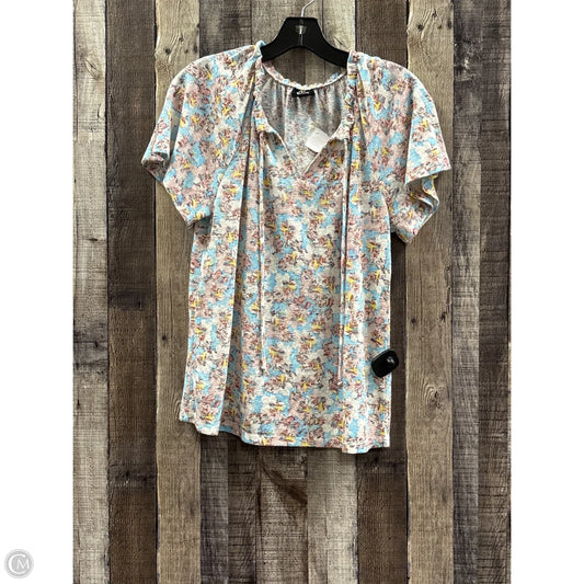 Top Short Sleeve By Bobeau In Multi-colored, Size: Xs