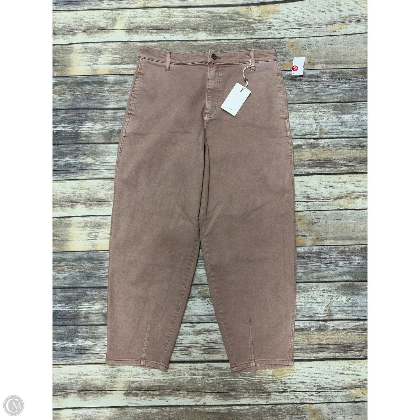 Jeans Wide Leg By Kancan In Pink Denim, Size: 10