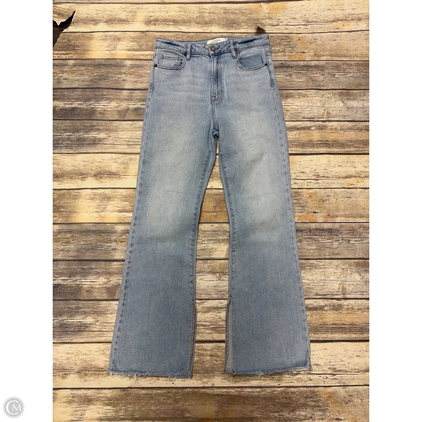 Jeans Flared By Hidden In Blue Denim, Size: 10