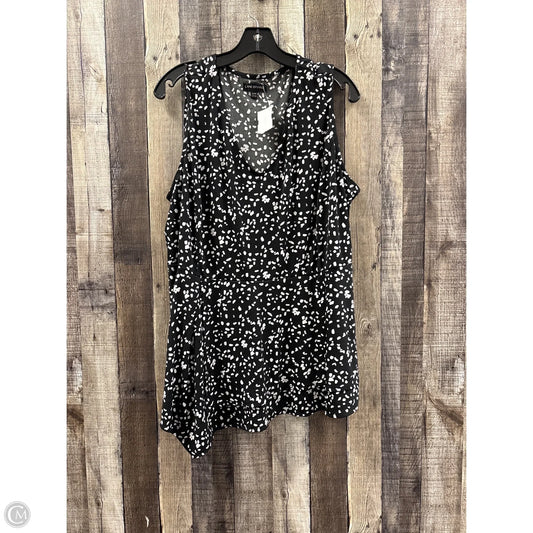 Top Sleeveless By Lane Bryant In Black & White, Size: 3x