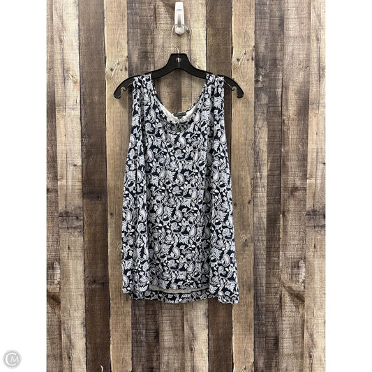 Top Sleeveless By J. Jill In Navy, Size: 3x
