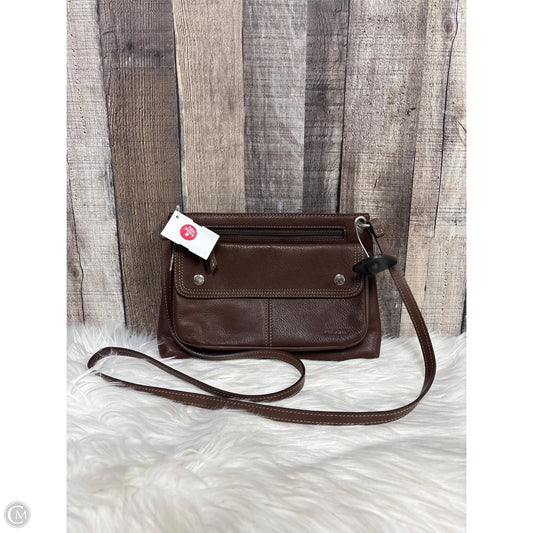 Crossbody Leather By Fossil, Size: Small