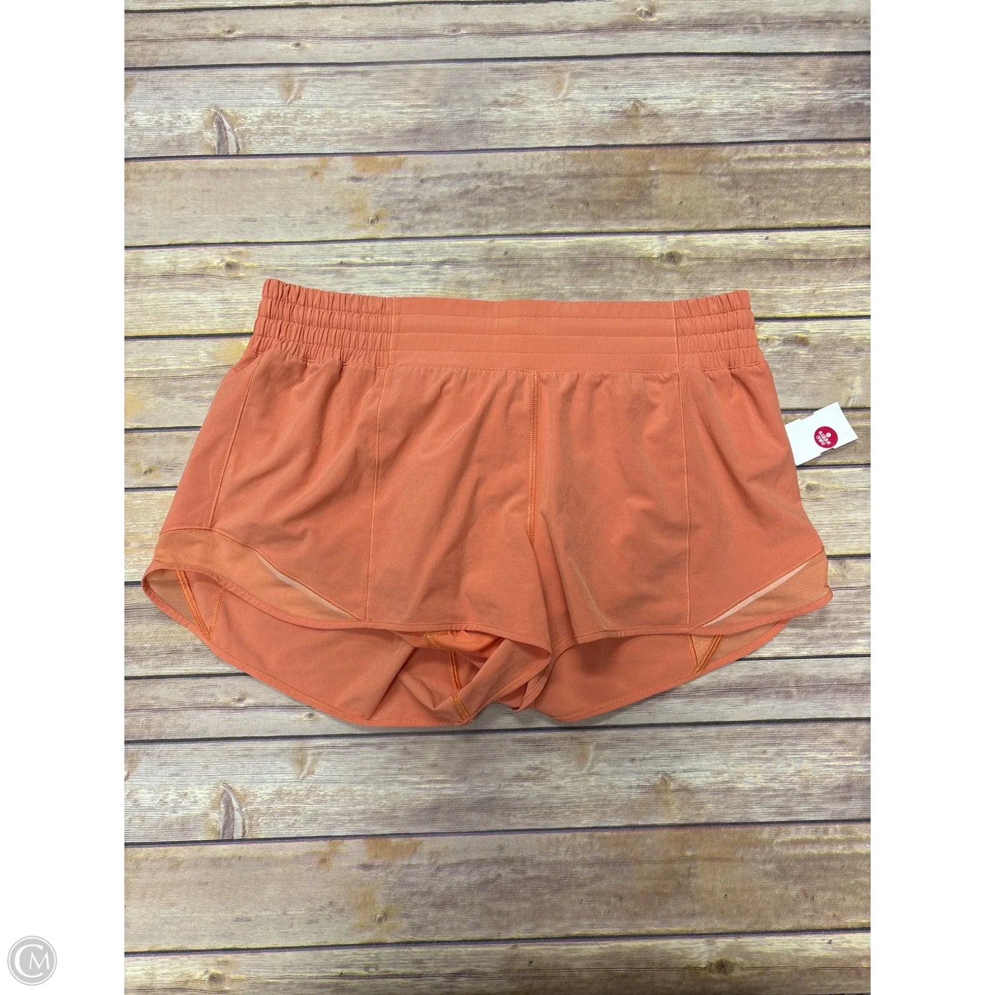 Athletic Shorts By Lululemon In Orange, Size: 12