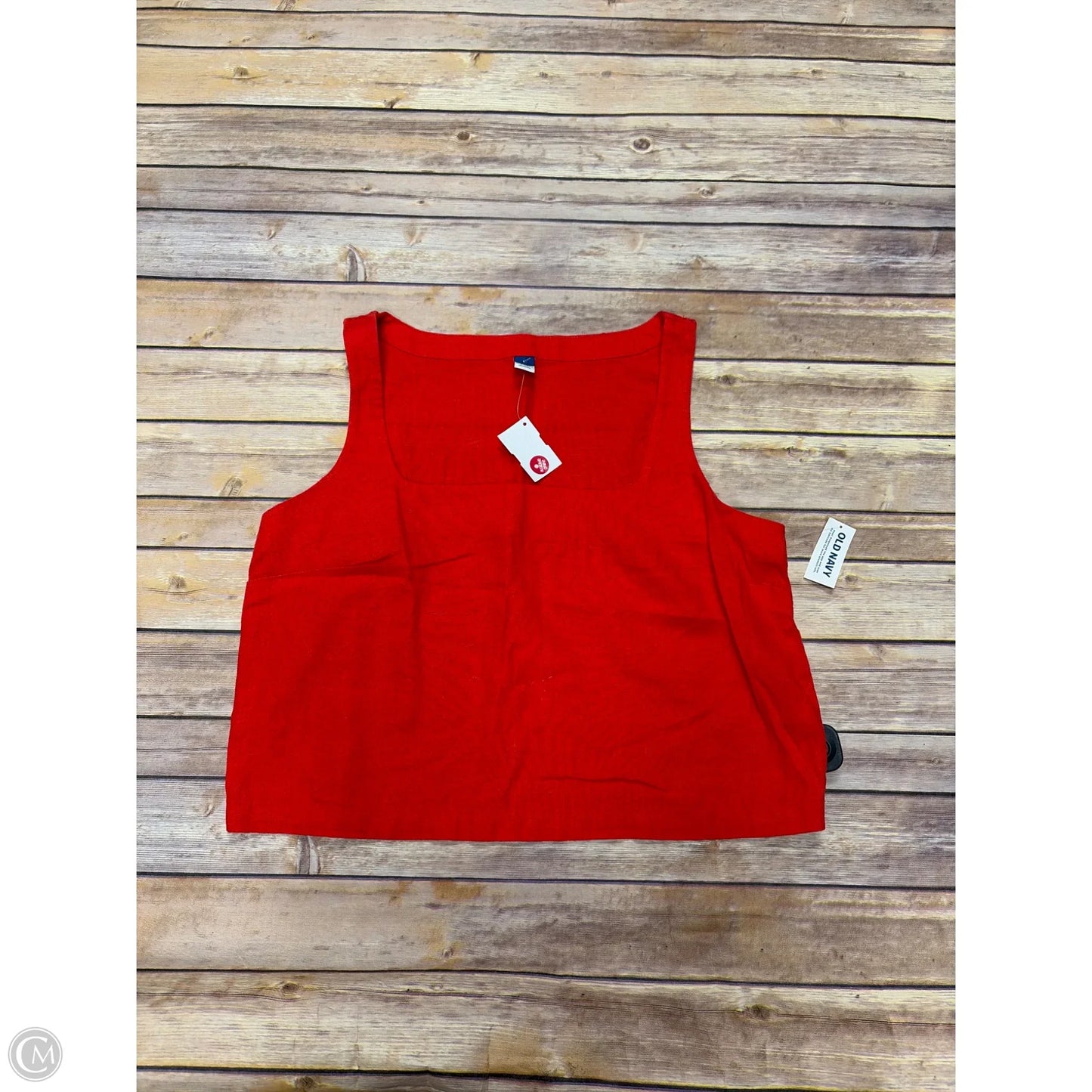 Top Sleeveless By Old Navy In Red, Size: L