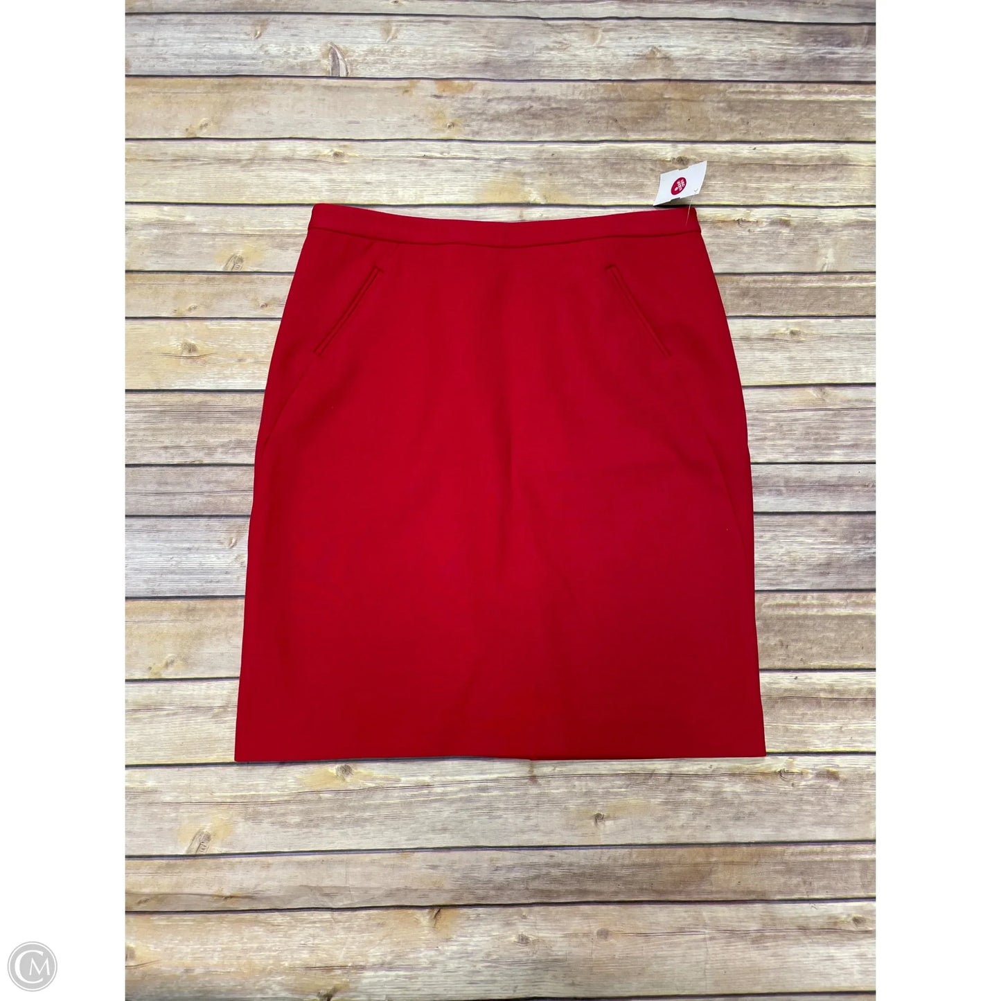 Skirt Midi By Loft In Red, Size: 8