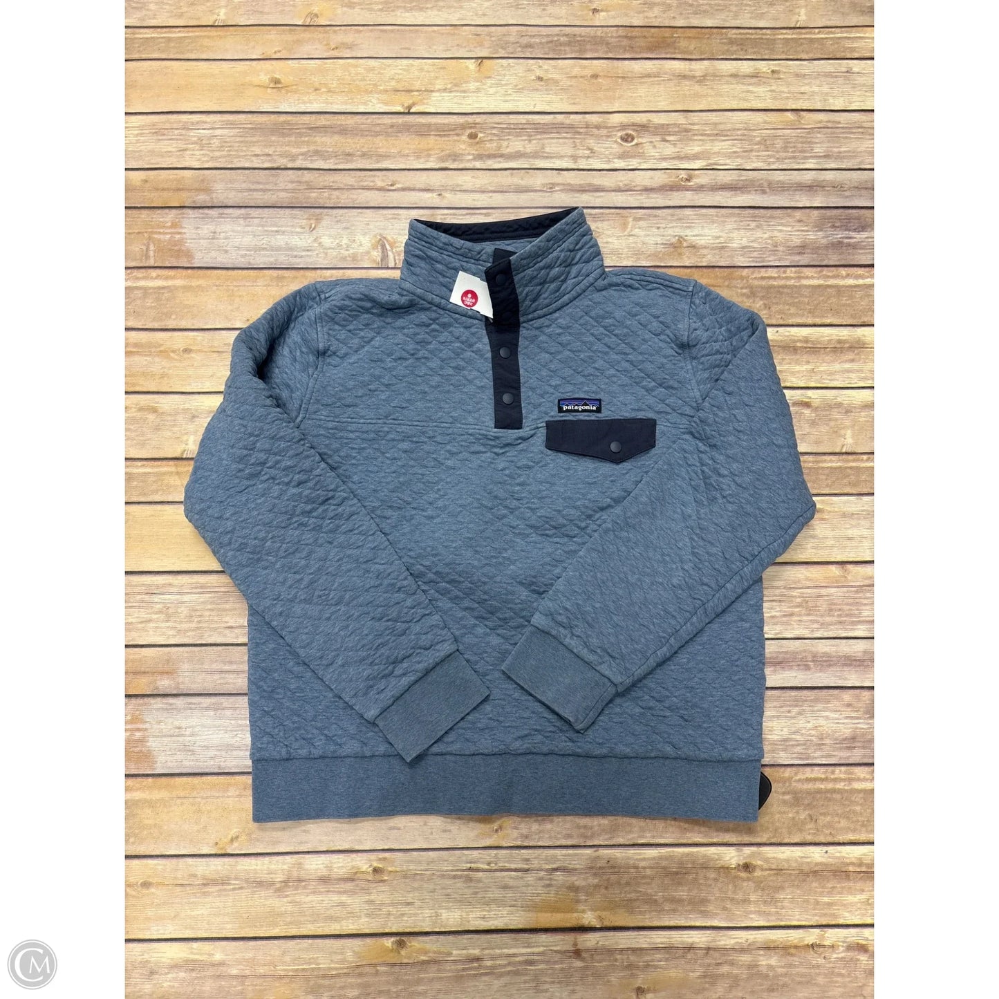 Athletic Jacket By Patagonia In Blue, Size: L