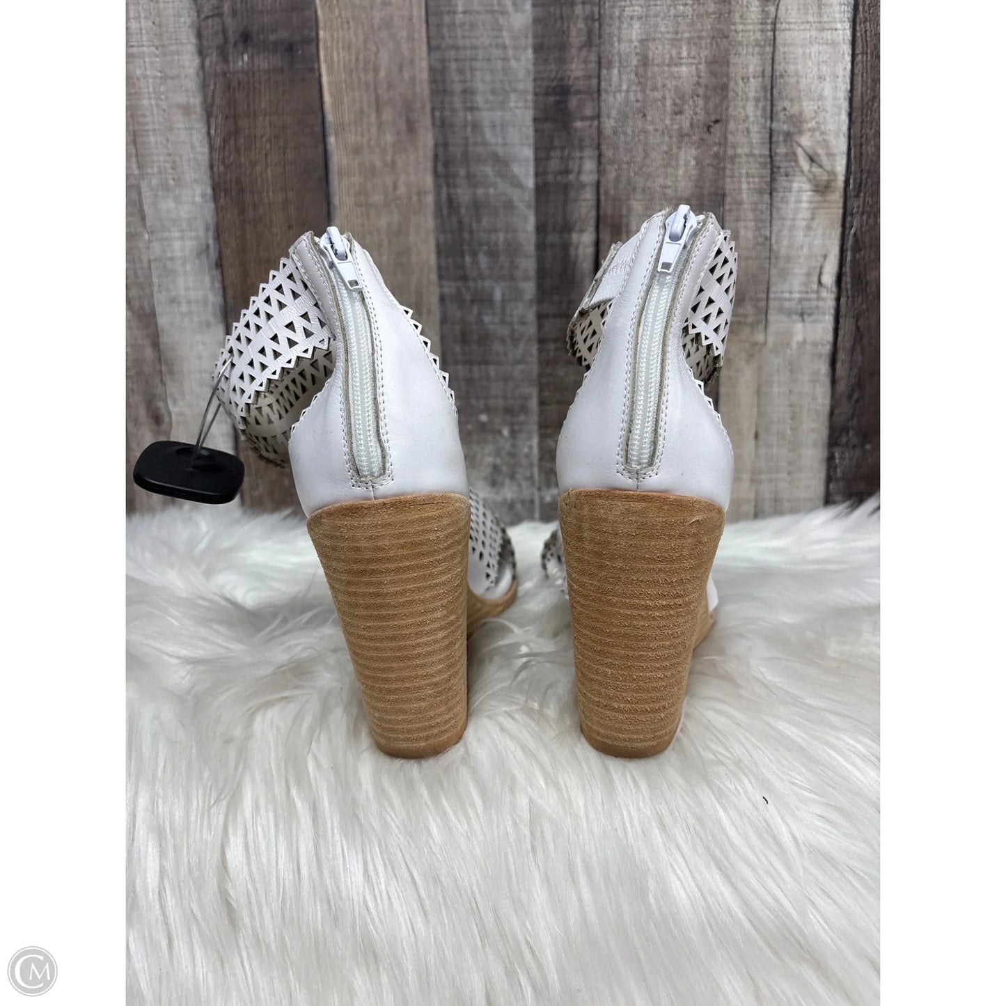 Sandals Heels Platform By Jeffrey Campbell In Cream, Size: 9