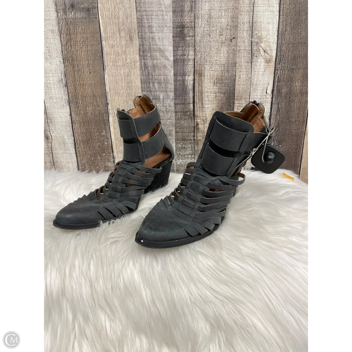 Sandals Heels Block By Jeffrey Campbell In Grey, Size: 9
