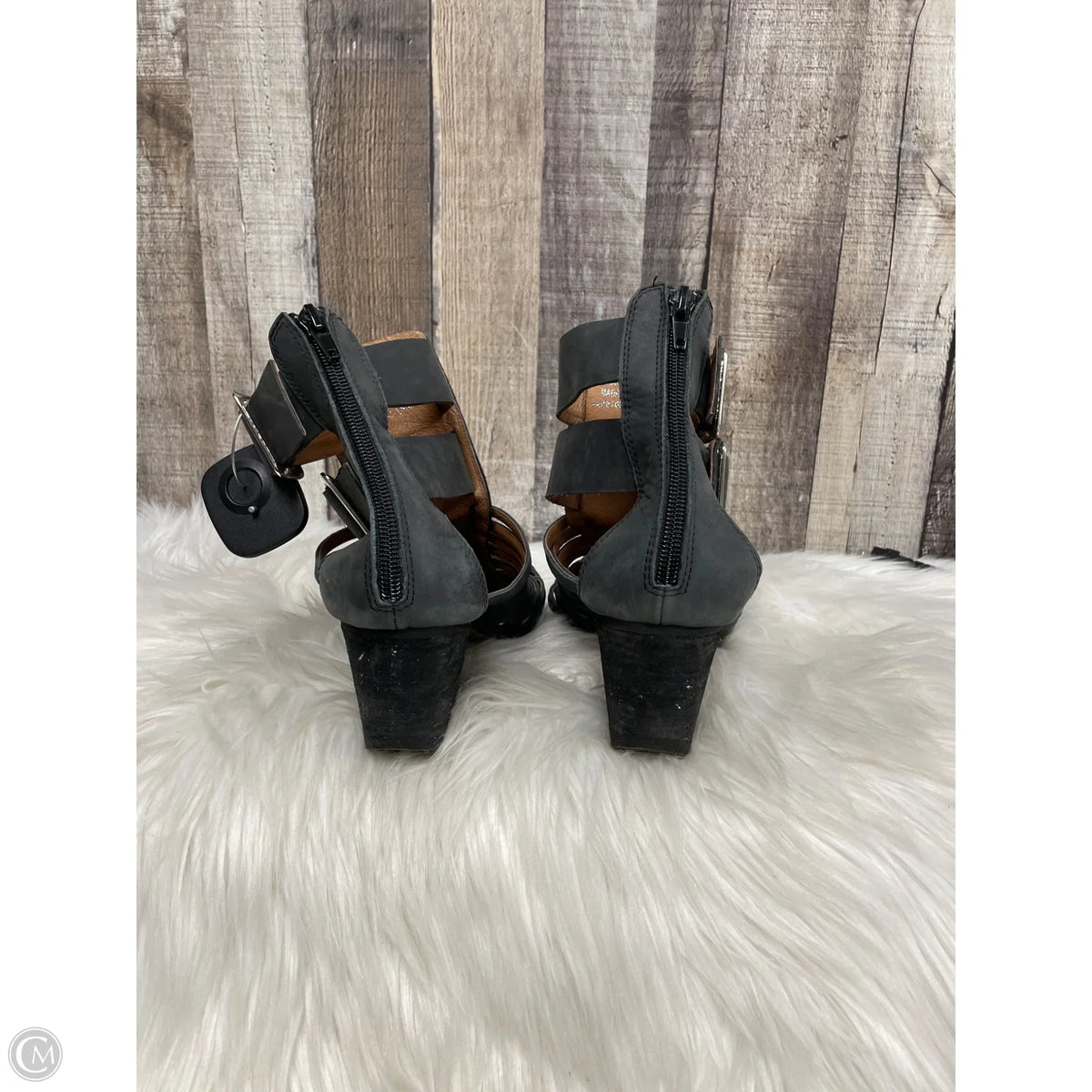 Sandals Heels Block By Jeffrey Campbell In Grey, Size: 9