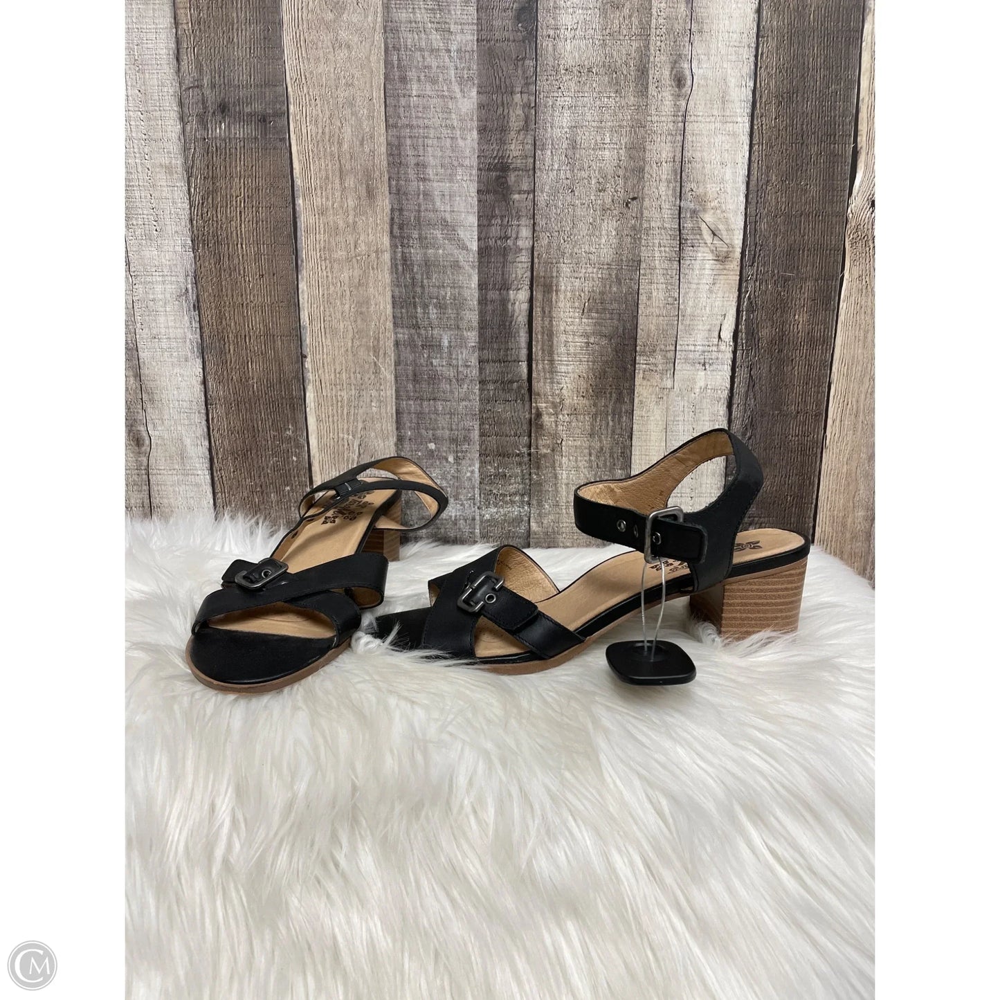 Sandals Heels Block By Cme In Black, Size: 11