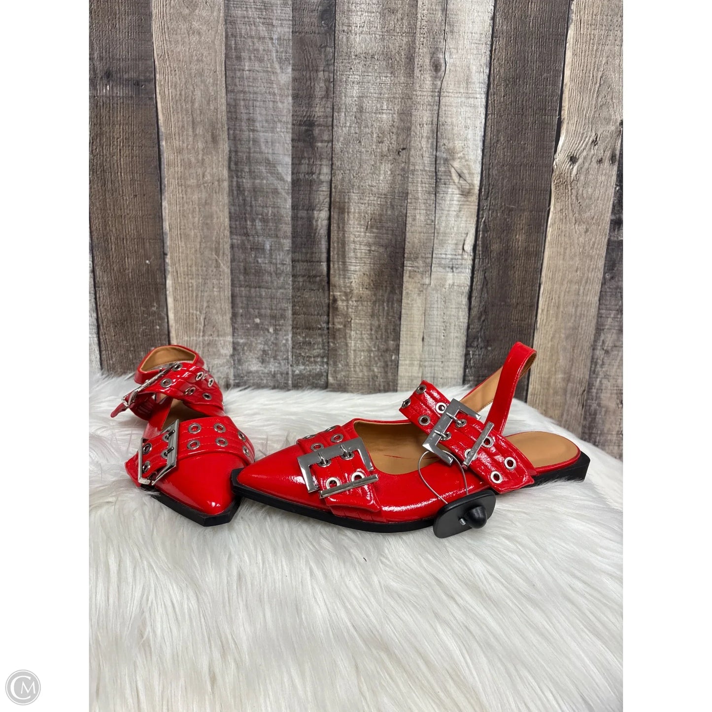 Shoes Flats By Cme In Red, Size: 9.5