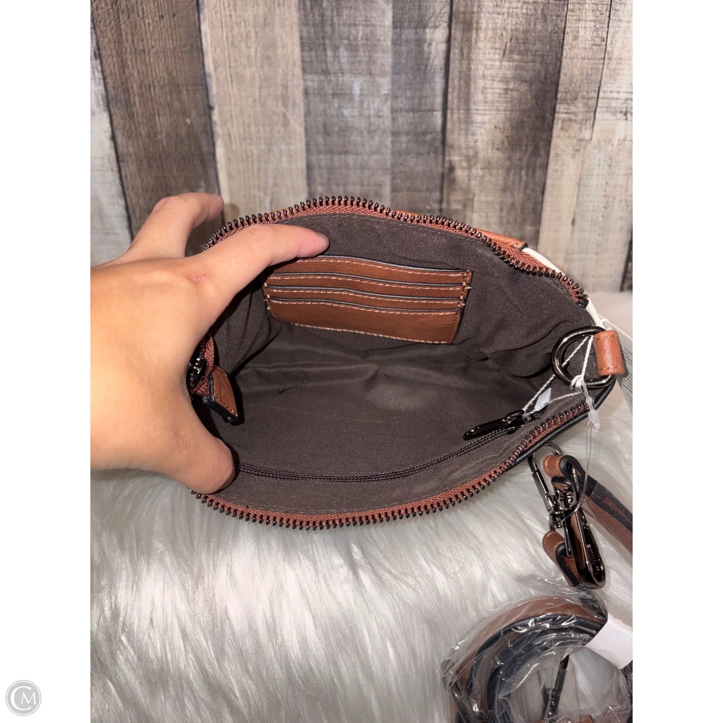 Crossbody Leather By Cme, Size: Small
