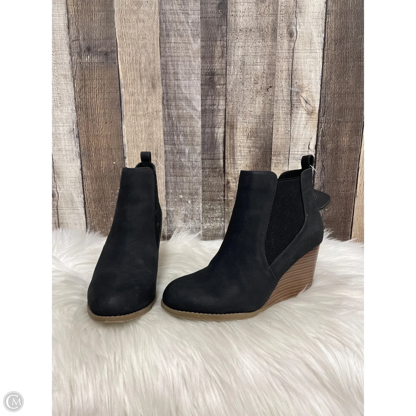 Boots Ankle Heels By Ana In Black, Size: 6