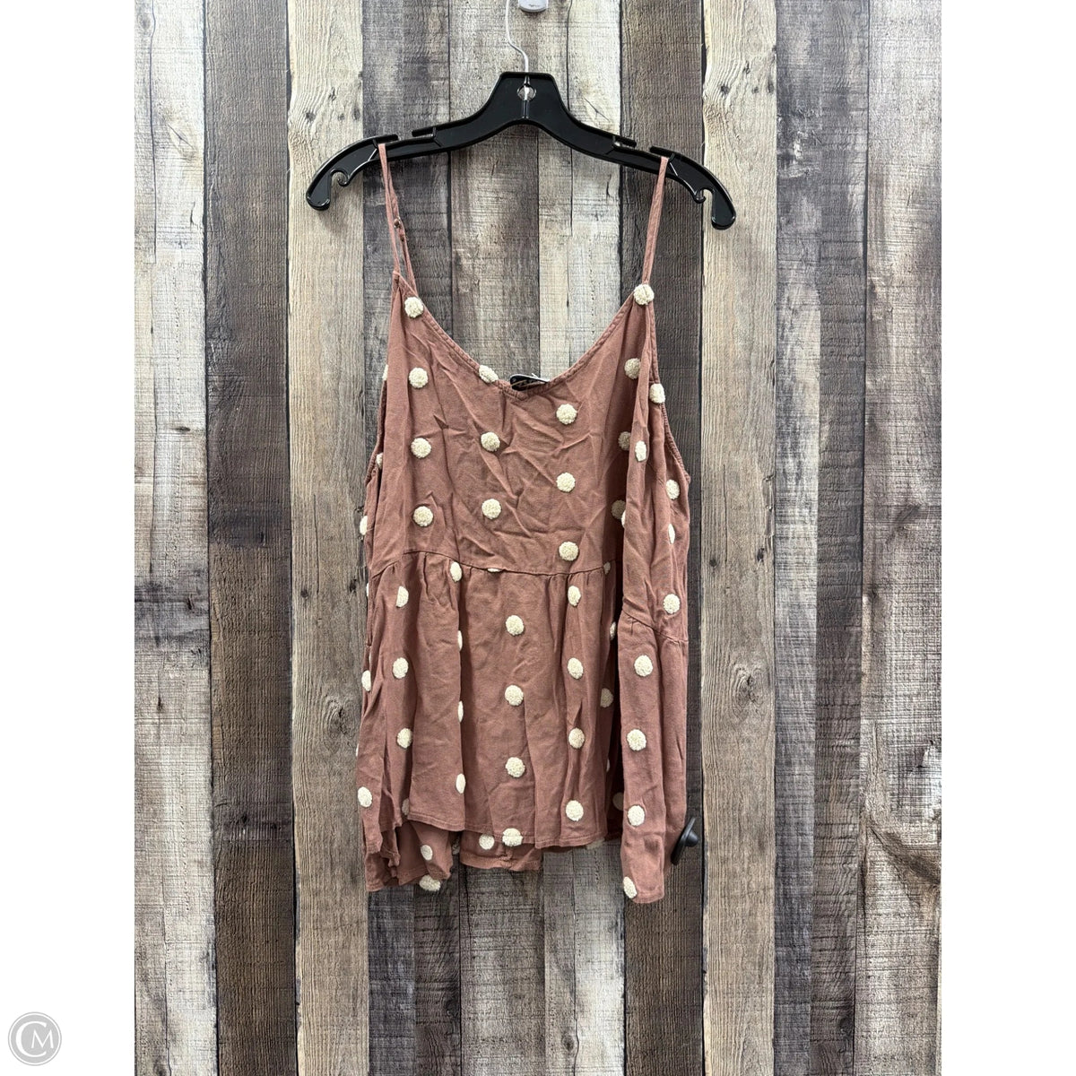 Top Sleeveless By Arula In Brown, Size: 2x