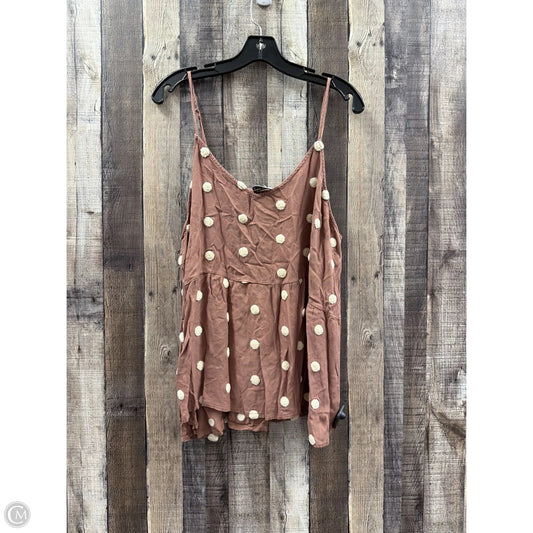 Top Sleeveless By Arula In Brown, Size: 2x
