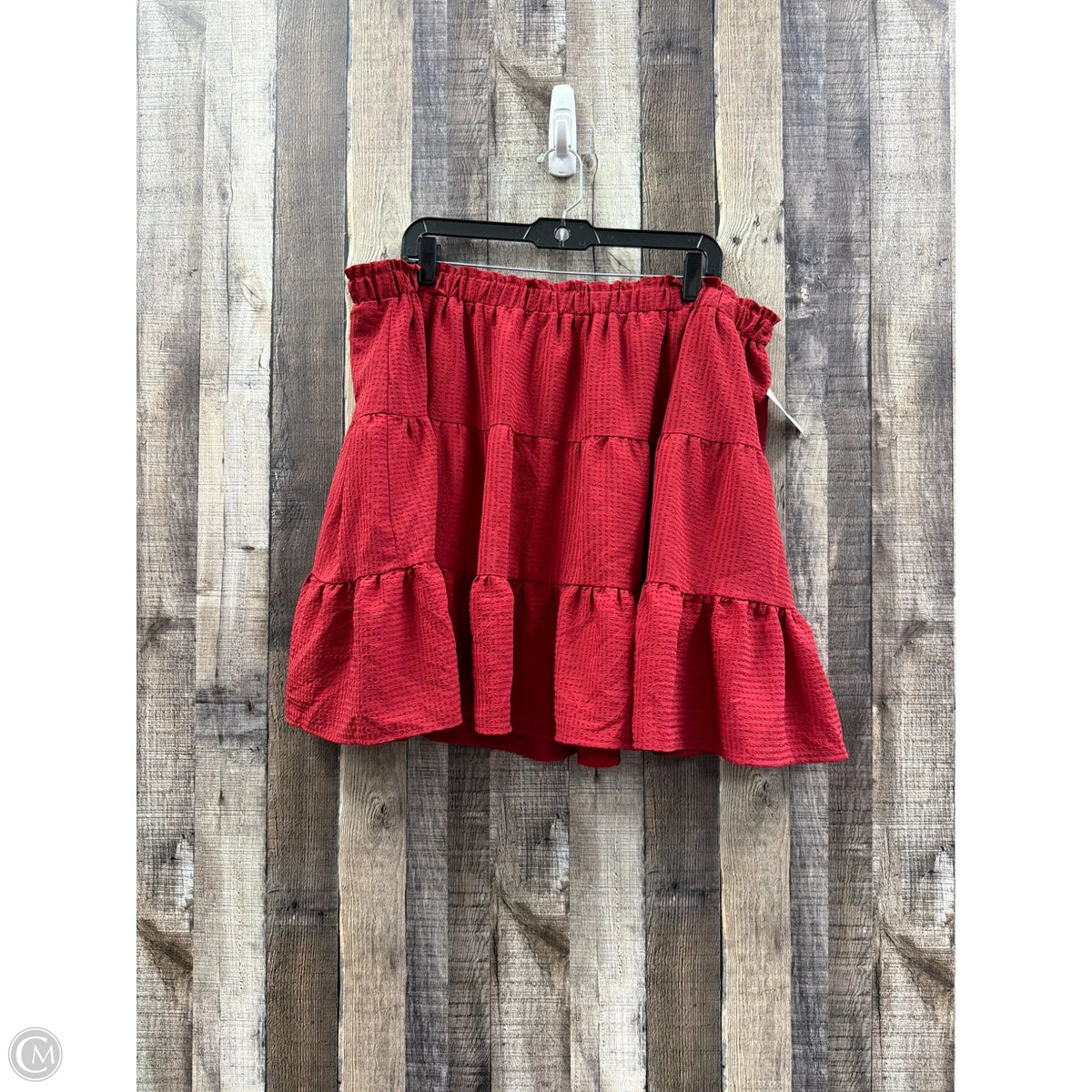 Skirt Midi By Arula In Red, Size: 3x