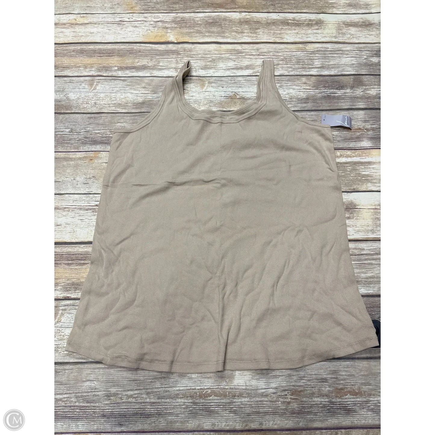 Top Sleeveless Basic By Lane Bryant In Tan, Size: 3x