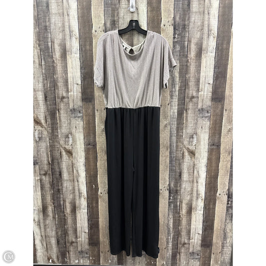 Jumpsuit By Maurices In Black & Tan, Size: Xl